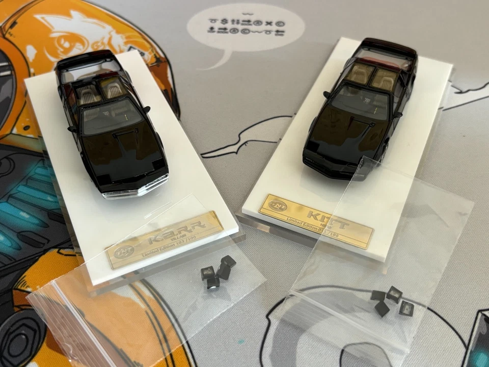 TNT 1/64 High Quality Resin Knight Rider Pontiac KITT & KARR Model Car--199pcs - Image 1 of 2