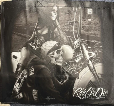 DGA Ride Or Die Bad to the Bone Official Licensed Shopping Tote Bag - Image 1 of 4