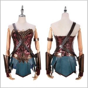 Wonder Woman Cosplay Costume Prince Dress Full Set Girls Outfits Party Halloween - Picture 1 of 10