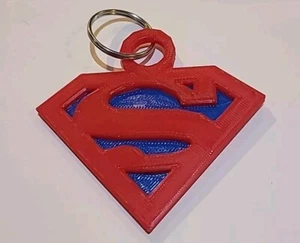 Schlüsselanhänger Superman 3D gedruckt.   KC29 - Bild 1 von 1