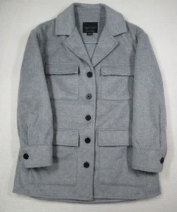 Sanctuary Fisher Car Coat Womens Small Gray Evereve Jacket Brushed Felt - Picture 1 of 13