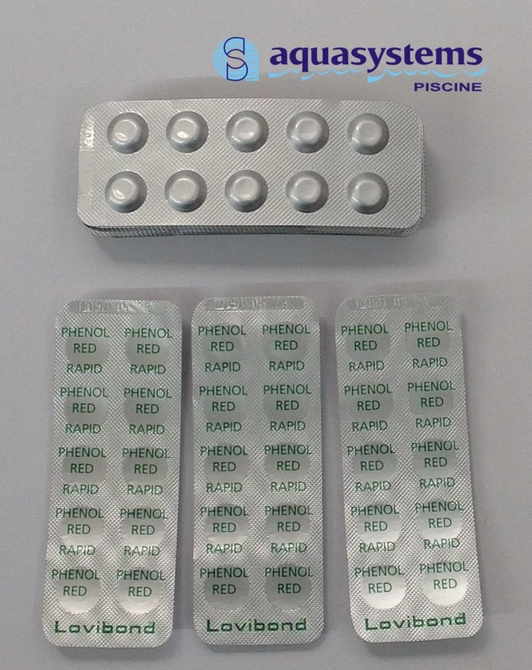 200 REAGENTI PH IN PASTIGLIE PER TEST MANUALE PH PRODOTTI PISCINE - Immagine 1 di 1