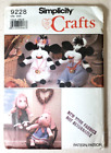Simplicity Crafts 9228 Stuffed Cow Pig & Clothes Sewing Pattern Uncut 1989