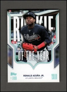 2023 Topps X J-Rod Novato del Año Ganador del Premio #R7 Ronald Acuña Jr. - Casi Nuevo-Como Nuevo - Imagen 1 de 1