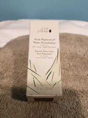 100% PURE Water Foundation Olive 4 Natural Makeup Liquid Dewy Finish Hydrating - Image 1 of 3