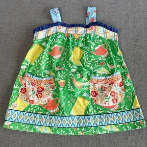 Wildflowers Top Girls Size 6 Sunny Saturday Garden Print Tunic Strap Colorful - Picture 1 of 8
