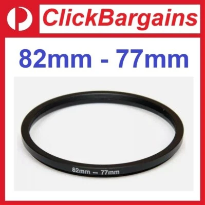 82mm to 77mm Step Down Metal Camera Lens Filter Adapter Ring / Stepping 82-77 mm - image 1 of 3