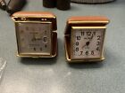 Vintage Phinney-Walker Date & Alarm Travel Clock + Seth Thomas Travel Alarm