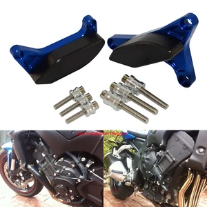 Blue Engine Cover Guard Crash Sliders Protector For YAMAHA Fazer FZ-1 FZ-8 2010- - Picture 1 of 8
