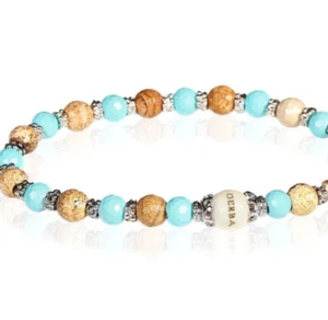 Bracciale Gerba Collezione Stone Fatto a Mano in Argento e Pietre Naturali - Foto 1 di 4