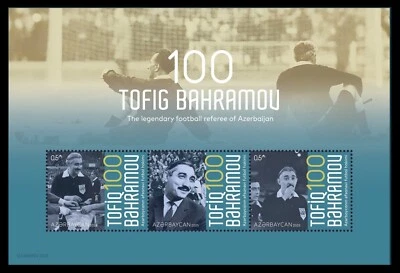 AZERBAIYÁN 2025 * Tofig Bahramov 100 años, FÚTBOL * S/HOJA, MNH Foto 1 de 2