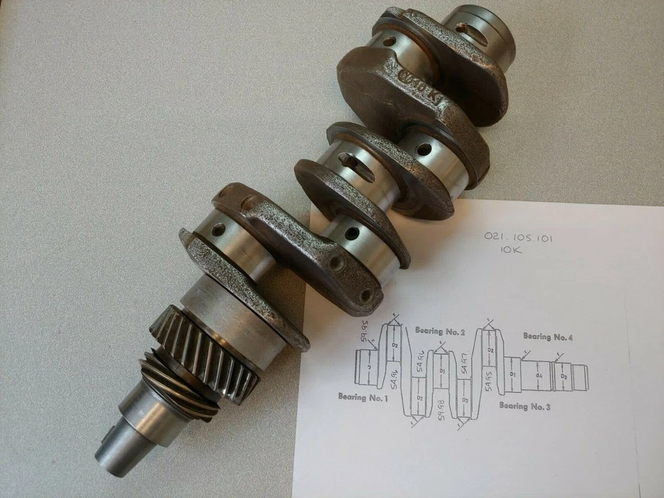 MUY BONITO CIGÜEÑAL USADO ORIGINAL ORIGINAL PORSCHE 914 1.7 1.8 STD STD 10K Foto 1 de 4