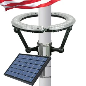 Solar Flag Pole Light Outdoor Dusk To Dawn 32 Super Bright Led Flag Pole Lights - Picture 1 of 6