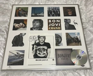 Jon Bon Jovi  Hand Signed CRUSH 2000 Poster Framed Cd Australia Flyer Vintage - Picture 1 of 15