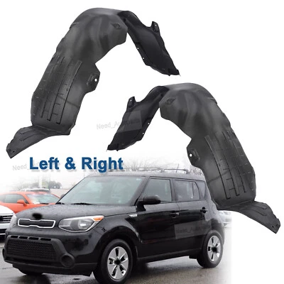 Fit For 2015-2016 Kia Soul Front Left+Right Inner Fender Liner Splash Shield Foto 1 de 4