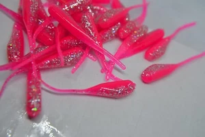 JASONS 2" STINGER SHAD 30 PACK CRAPPIE LURES JIGS          PINK SHINER LAM - Picture 1 of 1