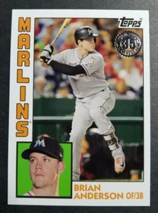 2019 Topps 35th #T84-88 Brian Anderson MARLINS 84 Retro baseball card NM/MT - Picture 1 of 2