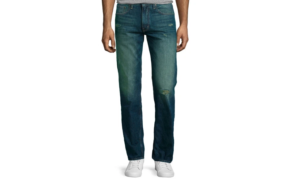 Pantalones de mezclilla para hombre Arizona Flex ajustados rectos azules destructos talla 29x30 U Pick Wash nuevos con etiquetas Foto 1 de 1