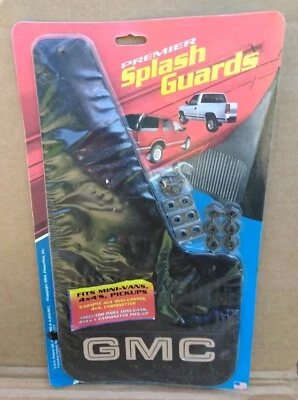 Premier Power Flow #4753 4x4 Truck Mini-Vans GMC Black Splash Guards w/ GMC Logo - Image 1 of 4