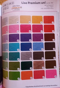 32 €/1 kg Lisa Wolle Strickgarn Gründl 50 g Polyacryl Ersatz für Bravo - Bild 1 von 18