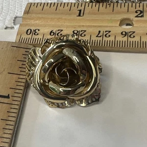 Vintage Brosche Anstecknadel Golden Rose - Bild 1 von 5