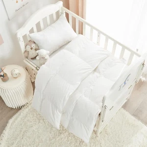ROSE FEATHER Toddler/Travel/Crib Goose Down Comforter Duvet, 33" x 43" - Picture 1 of 16