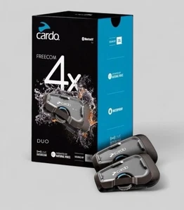 Cardo Systems Freecom 4X Dual/Duo (2 Pack) - Black - Brand New - Picture 1 of 5