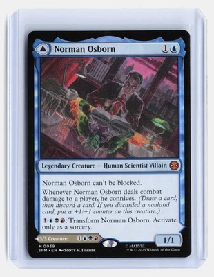 Norman Osborn / Green Goblin MTG Marvel's Spider-Man #39 Mythic,Dual - Image 1 of 2