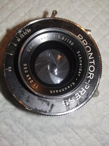 Lente de ampliación compuesta Schneider-Kreuznach 150 mm f5,6 con obturador de prensa de prontor - Imagen 1 de 3