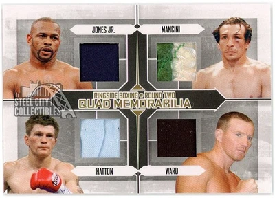 Roy Jones Jr, Mancini, Hatton, Ward 2011 ITG Boxeo Oro Cuádruple Reliquia/10 Foto 1 de 2