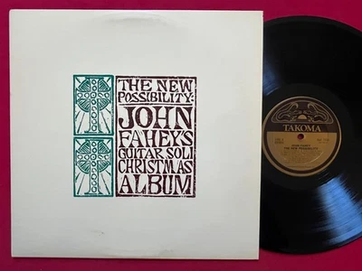 JOHN FAHEY NEW POSSIBILITY~GUITAR SOLI CHRISTMAS ALBUM LP TAKOMA TAK 7020 FOLK - Image 1 of 2