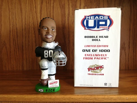 Jerry Rice OAKLAND RAIDERS Hall of Fame Legend Bobble Bobblehead 1 of 1,000 Cover