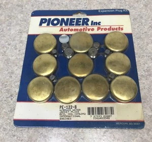 Pioneer Water Jacket Plug Kit PE-122-B; Brass for International 304,345 & 392 V8 - Foto 1 di 4