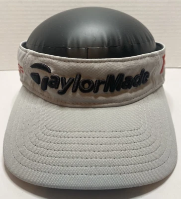 TaylorMade R15 Aero Burner Grey Adjustable Visor Embroidered Logos - Image 1 of 4