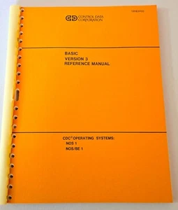 Control Data Corporation wersja podstawowa 3 instrukcja referencyjna zmieniona dla BASIC 3.4 - Zdjęcie 1 z 8