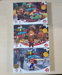 Set of All 3 Rare New & Sealed Winning Moves Super Mario Odyssey 500 pc. Puzzles - Picture 1 of 2