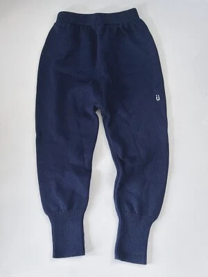Niños Niñas Niños Niños 100% Algodón Azul Marino Tejido Prendas Cálidas Invierno Pantalones 130 cm Foto 1 de 4