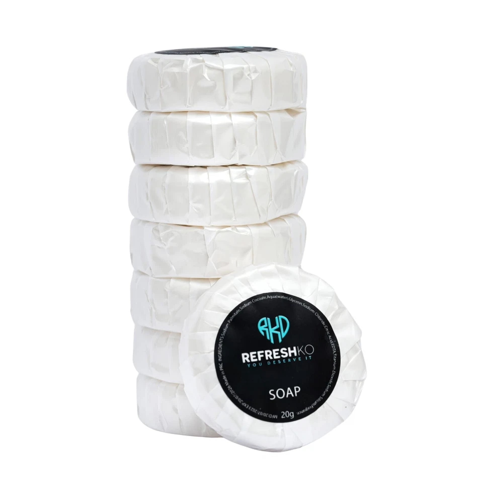 250x Reise Toilettenartikel - Bar Mini Seife 30g, Airbnb, Hotelseifen, 15/20/30gramm - Bild 1 von 4