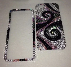 Kristall wirbelnde Bling Hülle für iPhone 8 Plus 8s 5.5 hergestellt mit Swarovski Elementen - Bild 1 von 3