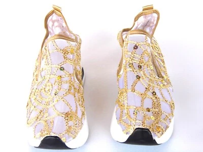 Verano Encaje Malla Mob Ancho Gotti Viaje Vacaciones Uso Diario Zapatos Elegantes Talla 10 Foto 1 de 4