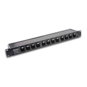 Hosa PDR-369 Patch Bay 12-Point Mic XLR F to XLR M Multi Channel Bay - Picture 1 of 1
