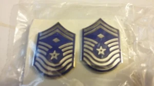 USAF Air Force Chief Master Sergeant With First Sergeant Collar Rank Pins(18-089 - Picture 1 of 2