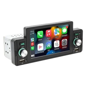 Single 1 Din 5in Car Stereo Radio Touch Screen Carplay MP5 Player Bluetooth FM - Foto 1 di 24