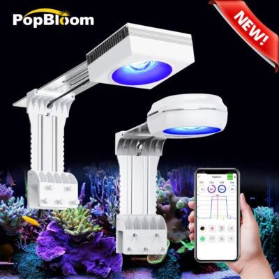 PopBloom RL60 RL90 WiFi LED Récif Aquarium Éclairage Marine LED Lampe pour Réservoir Récifal - Photo 1/4