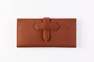 Cartera de cuero Jena - Cuero hecho a mano de grano completo, diseño clásico y atemporal - Imagen 1 de 4