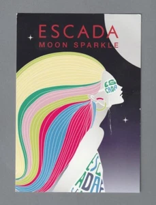 Carte publicitaire format carte postale + patch - Escada recto verso - Imagen 1 de 2