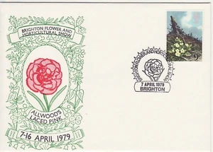GB Briefmarken Andenkenbrief - Brighton Flower Show, Rosen, Gartenarbeit, Natur 1979 - Bild 1 von 1