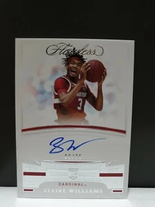 2021 Flawless Ziaire Williams Rookie RC ON CARD Auto Jersey Match 3/25 Grizzlies - Picture 1 of 2