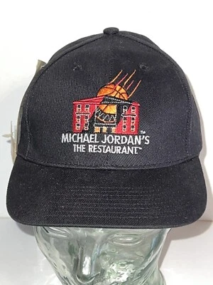 Vintage MICHAEL JORDAN'S RESTAURANT Jumpman Snapback Nike Baseball Cap Hat - Image 1 of 4