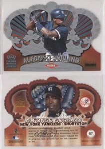 2000 Pacific Crown Royale Platinum Blue /75 Alfonso Soriano #97